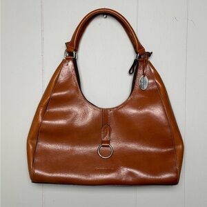 Colombian Bags Beautiful Tan Hobo Bag with Polished Leather Finish